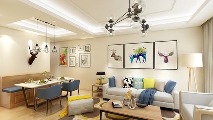 135平米普通戶型現(xiàn)代簡(jiǎn)約家裝裝修圖片設(shè)計(jì)